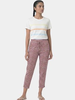 Enamor - Women Mid Rise 7/8 Length Drawstring Closure Pant