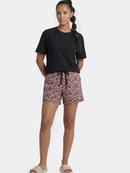 Enamor - Drawstring Mid Rise Mid Thigh Cotton Basic Shorts