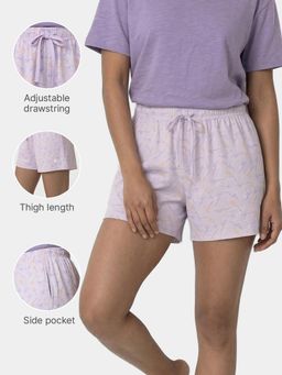 Enamor - Essentials Womens Mid Rise Relaxed Fit Shorts