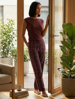 Enamor - Women Mid Rise Full Length Drawstring Hangout Pant