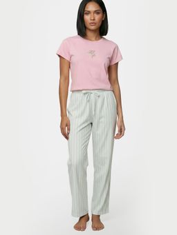 Enamor - Women Mid Rise Full Length Drawstring Hangout Pant