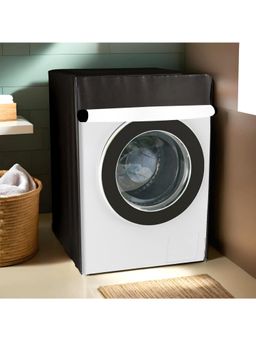 Kuber Industries - Plain Front Load Washing Machine Cover Brown