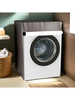Kuber Industries - Self Lining Front Load Washing Machine Cover Brown