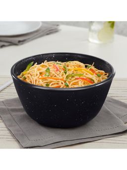 Borosil - 1.5 L Pebble Black Serving & Mixing Bowl, Made in India Borosilicate Glass Bowl