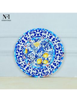 NFI Essentials - Ceramic Round Shape Table Trivet Coaster With Cork Base Perfect for Hot Dishes