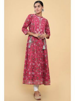 Soch - Women Pink Floral Kurta