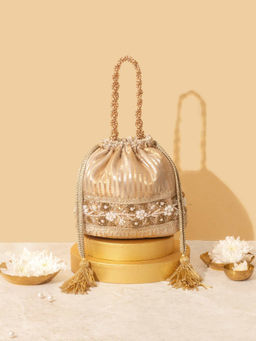 AMYRA - Taj Bucket Bag - Gold
