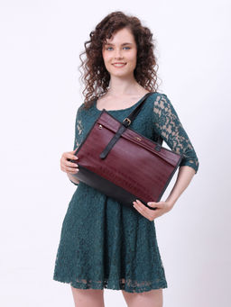 Yelloe - Women's Maroon Handbag (L)