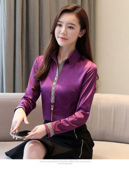 PARTIQ - Purple Solid Full Sleeves Shirt