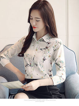 PARTIQ - Green Printed Full Sleeves Shirt