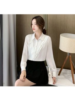 PARTIQ - White Stripes Full Sleeves Shirt