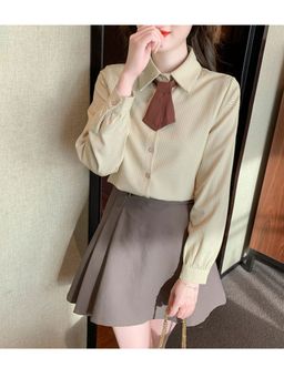 PARTIQ - Yellow Checks Full Sleeves Shirt