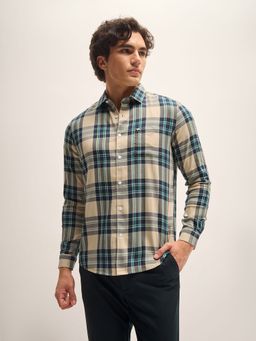 The Bear House - Multi-Color Checks Slim Fit Casual Shirt