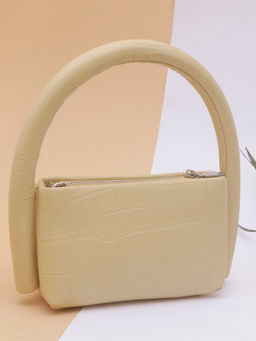 TREASO CLOSET - Yellow Camellia Handheld Bag For Women (S)