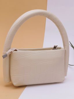 TREASO CLOSET - Off White Camellia Handheld Bag For Women (S)