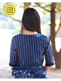 Chidiyaa - Blue Cotton Blouse