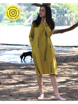 Chidiyaa - Yellow Cotton Dress