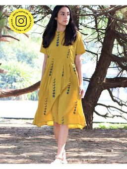 Chidiyaa - Yellow Cotton Dress