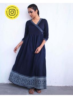 Chidiyaa - Blue Cotton Dress