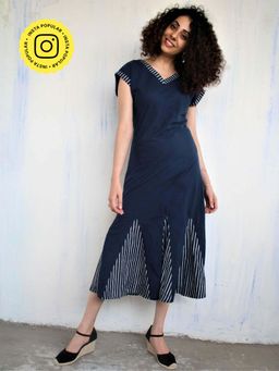 Chidiyaa - Blue Cotton Dress