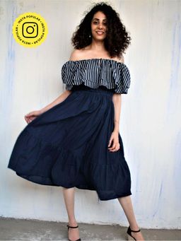 Chidiyaa - Blue Cotton Dress
