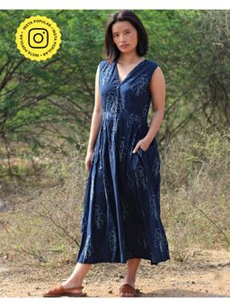 Chidiyaa - Blue Cotton Dress