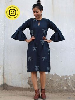 Chidiyaa - Blue Cotton Dress