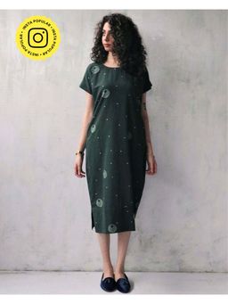 Chidiyaa - Green Cotton Dress