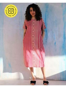 Chidiyaa - Pink Cotton Dress