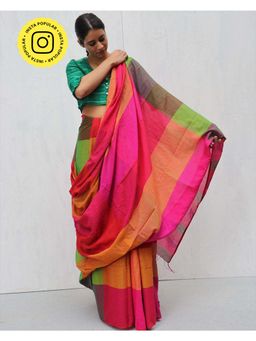 Chidiyaa - Madras Kavin Handwoven Cotton Saree