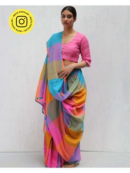 Chidiyaa - Madras Uvakai Handwoven Cotton Saree