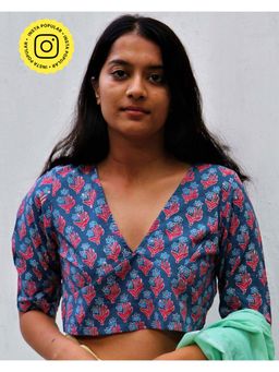 Chidiyaa - Midnight Calm Neelanjali Stitched Blouse