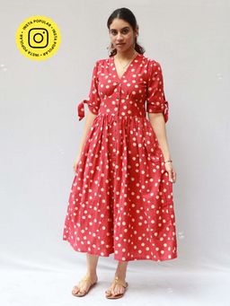 Chidiyaa - Lola Cotton Dress - Polka