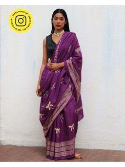 Chidiyaa - Fmtm Renaissance Handblockprinted Cotton Saree