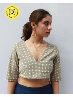 Chidiyaa - Autumn Cotton Blouse Polka