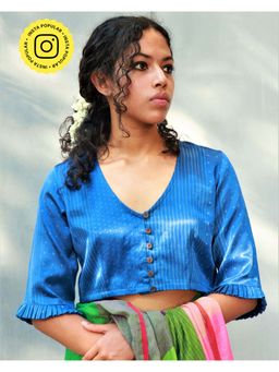 Chidiyaa - Gurneet Mashru Silk Blouse