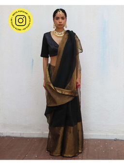Chidiyaa - Chandni RaateinKalyani Handwoven Linen Zari Saree