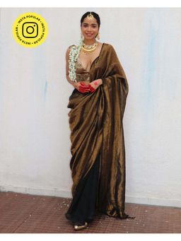 Chidiyaa - Chandni RaateinMrinal Handwoven Linen Zari Saree