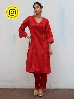 Chidiyaa - Sufiyana Ishq Mashru Silk Kurta & Pant (Set of 2)