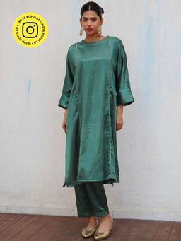 Chidiyaa - Sufiyana Junoon Mashru Silk Kurta & Pant (Set of 2)