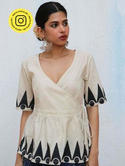 Chidiyaa - Nomad Ariel Block printed Cotton Top