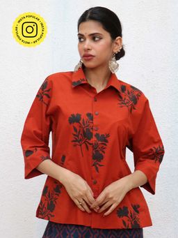 Chidiyaa - Nomad Zairah Block printed Cotton Shirt