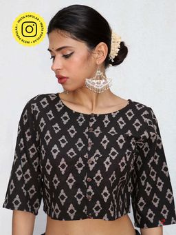 Chidiyaa - Nomad Gitana Block printed Cotton Crop Top Blouse