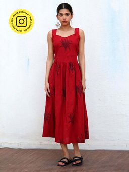 Chidiyaa - Nomad Isra Block printed Cotton Dress