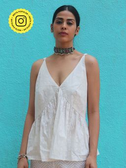 Chidiyaa - Safed Kiyara Cotton Top