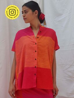 Chidiyaa - Rainbow Café Kaleidoscope Handwoven Cotton Shirt