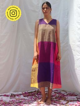 Chidiyaa - Rainbow Café Indradhanush Handwoven Cotton Dress