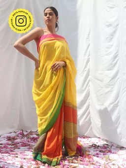 Chidiyaa - LIDD Subarnalata Handwoven Cotton Saree