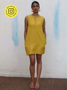 Chidiyaa - Breathe Avabelle Handwoven Linen Dress