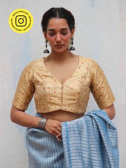 Chidiyaa - Jheel Devina Brocade Blouse